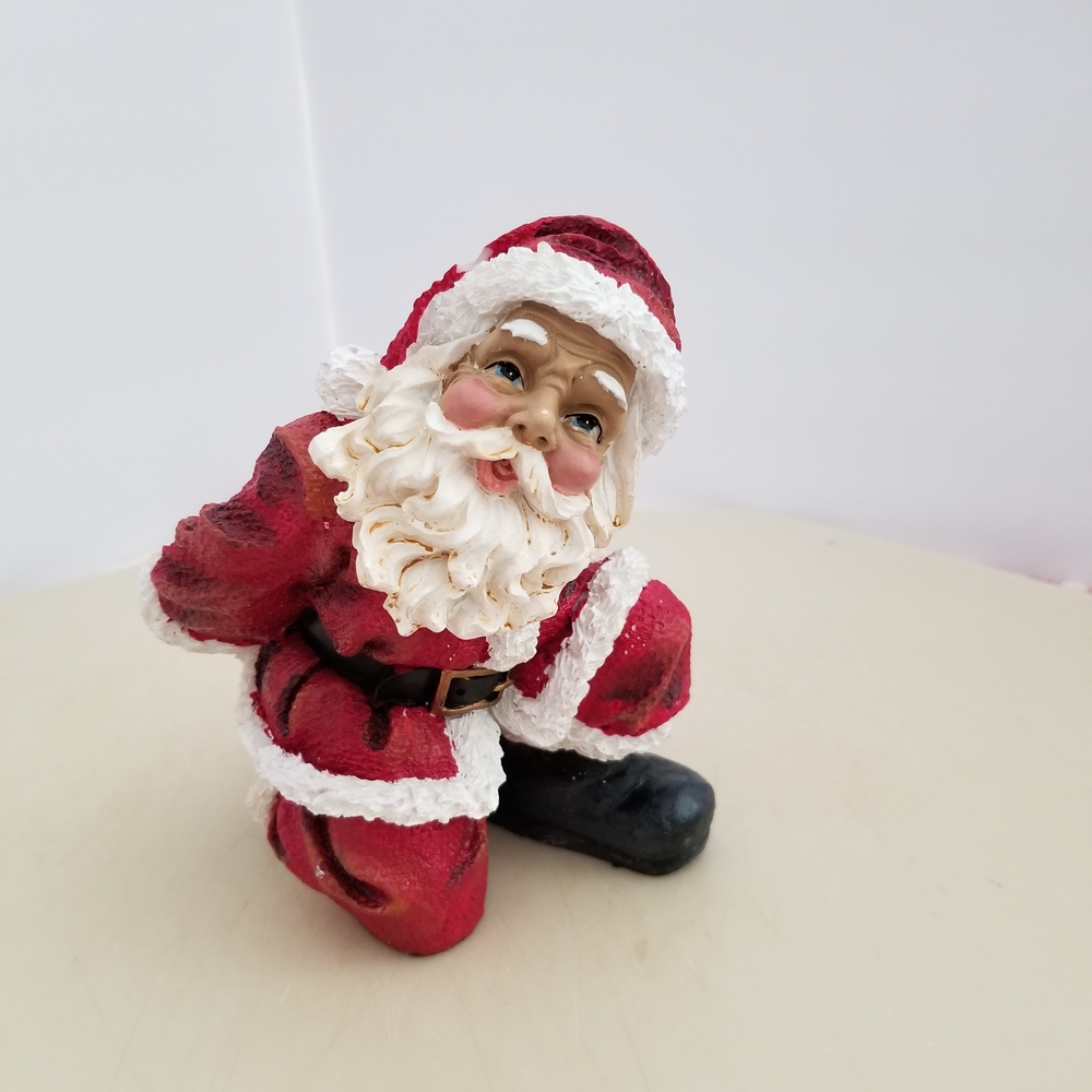 Santa Claus Figurine in Red and White